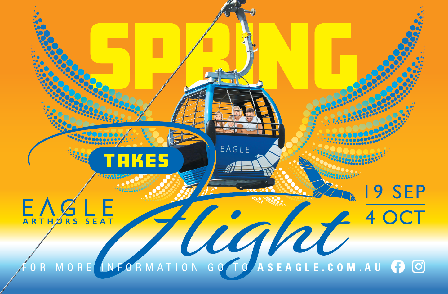 Spring holidays at the Arthurs Seat Eagle
